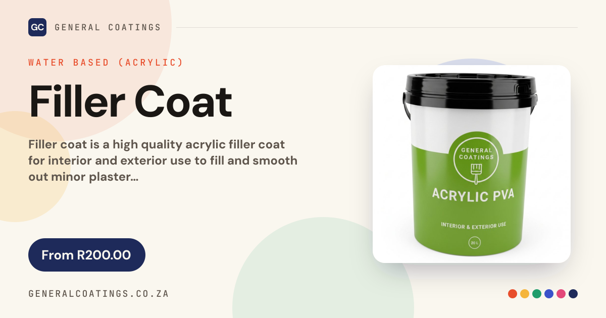 Filler Coat | General Coatings